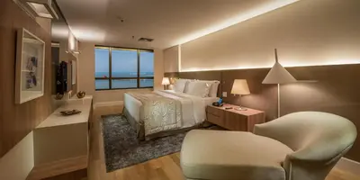 Uma cama ou camas num quarto em Hotel Gran Marquise