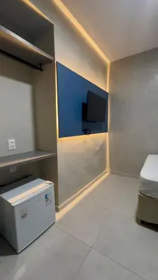 Uma cama ou camas num quarto em Pousada Meireles