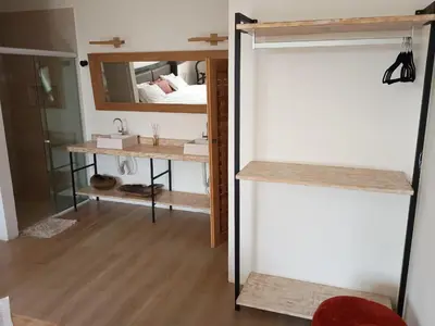 A cozinha ou kitchenette de Inn Tribus Hotel