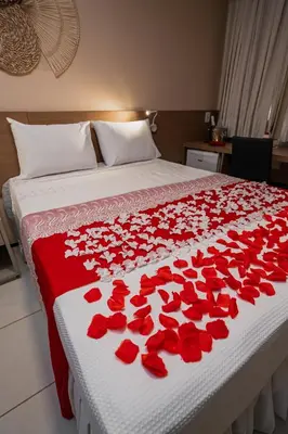 Uma cama ou camas num quarto em Fortaleza Mar Hotel