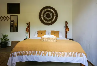 Uma cama ou camas num quarto em Mandala Hostel Jeri