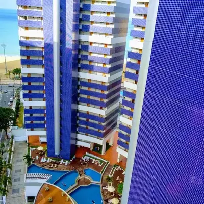 Apartamento em Fortaleza Beach Class-uma quadra Praia