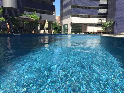 A piscina em ou perto de Beira Mar Apto 16º andar Luxo 2 quartos