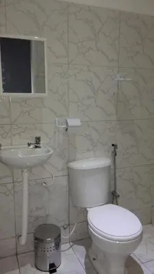 Uma casa de banho em Pousada do Castelo