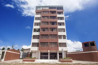 O edifício onde o hotel está situado
