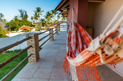 Uma varanda ou terraço em Cumbuco Kite in Paradise e Hospedaria