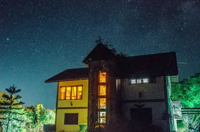 O edifício onde a casa de férias está situado