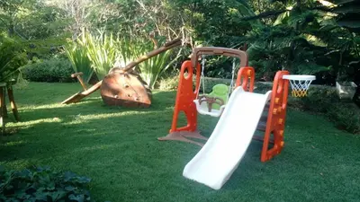A área de jogos para crianças em Chalet Schönenberg