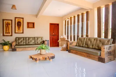 Uma área de estar em Hotel Maré Mansa
