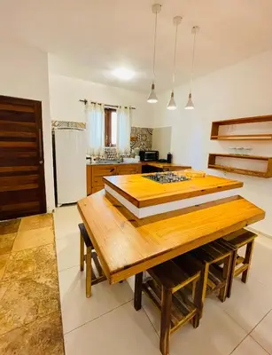 A cozinha ou kitchenette de Villa Mar Residence