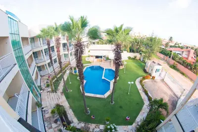 A piscina em ou perto de Blue Beach Temporada
