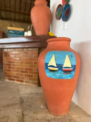 A planta de Pousada Amor a Mar Pé na Areia na Praia de Barreiras, Icapuí