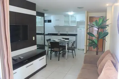 A cozinha ou kitchenette de Apart Terraços do Atlântico