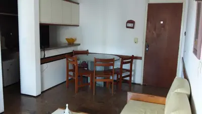 A cozinha ou kitchenette de Atlantico Residence Beira Mar
