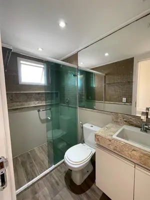 Uma casa de banho em Golf Ville Resort Brisa do Golf -Apartamentos e Cobertura