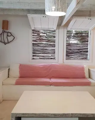 Uma área de estar em Nordestina Casa de Mar