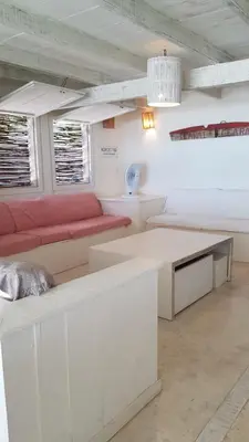 Uma área de estar em Nordestina Casa de Mar