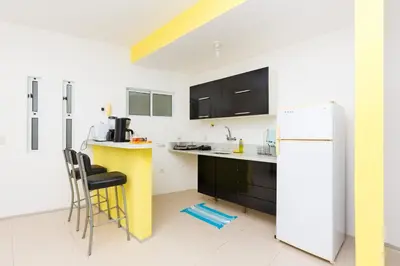 A cozinha ou kitchenette de Cumbuco Kite Village Deluxe