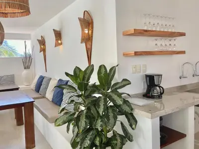 A cozinha ou kitchenette de Villa Caribou