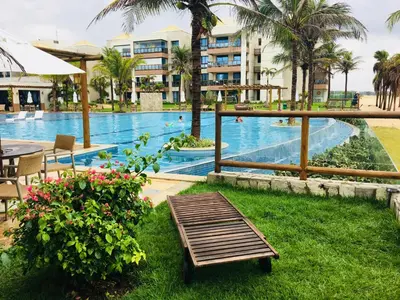 A piscina em ou perto de Wai Wai Cumbuco Apartamento Térreo