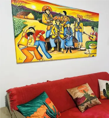 Uma área de estar em Via Venetto - Vista Mar