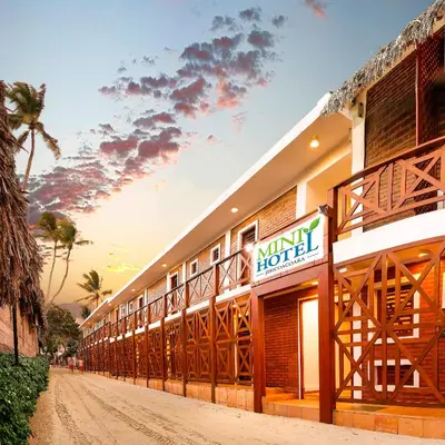 O edifício onde o hotel está situado
