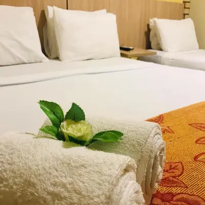 Uma cama ou camas num quarto em Hotel Pousada Latitude