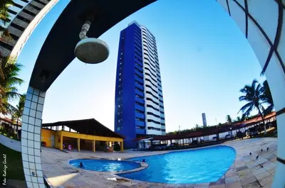A piscina em ou perto de ForTemporada - Seu Apto de frente para o mar em Fortaleza