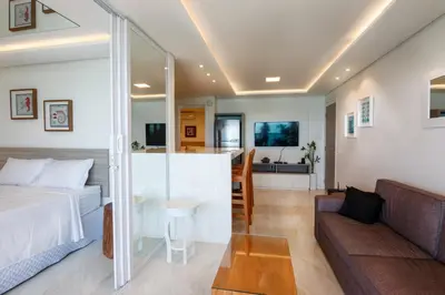 Uma área de estar em Particular Iracema Residence