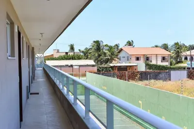 Uma varanda ou terraço em Beach Place Cumbuco