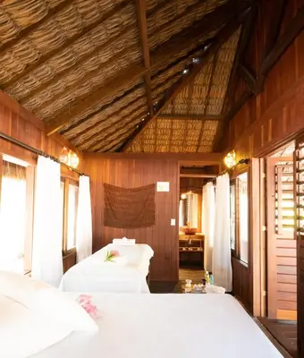 Uma cama ou camas num quarto em Refugios Parajuru - Villa Alegre