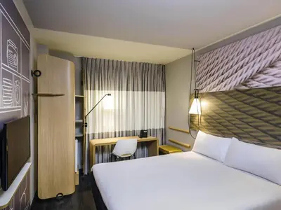 Uma cama ou camas num quarto em ibis Fortaleza Centro de Eventos