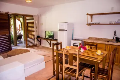 A cozinha ou kitchenette de Residence Bons Ventos Jeri