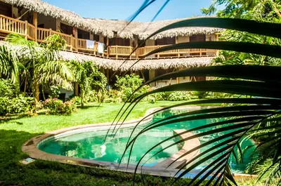 Um jardim no exterior de Residence Bons Ventos Jeri