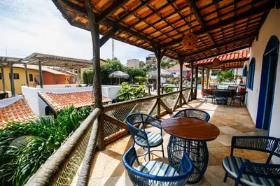 Uma varanda ou terraço em Pousada Tranquilandia Village