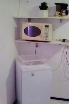 A cozinha ou kitchenette de Apart Porto Jangada Suíte Vista Mar