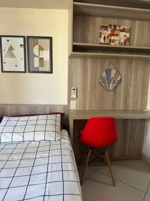 Uma cama ou camas num quarto em Landscape Beira Mar Fortaleza