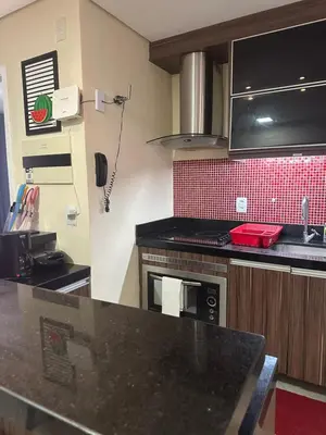 A cozinha ou kitchenette de Landscape Beira Mar Fortaleza