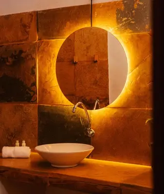 Uma casa de banho em Pousada Bate Vento