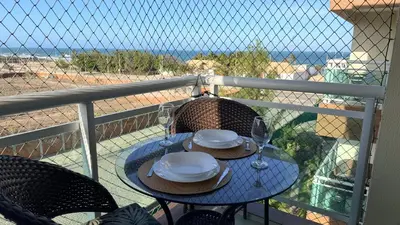 Uma varanda ou terraço em Apartments Vg Fun Praia do Futuro