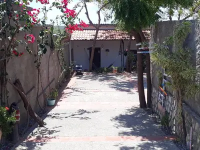 O edifício onde o hostel está situado