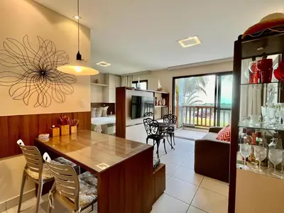 A cozinha ou kitchenette de VG Sun Cumbuco - Apartamento de Temporada na Praia do Cumbuco
