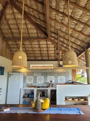 A cozinha ou kitchenette de Bangalo Das Dunas