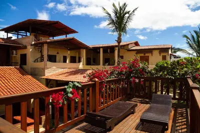 Uma varanda ou terraço em Pousada Sahara