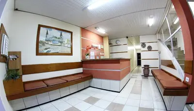 A cozinha ou kitchenette de Hotel Belem Fortaleza