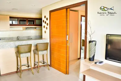 A cozinha ou kitchenette de Kariri Beach Hotel
