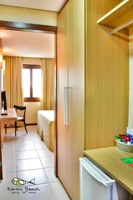 Uma cama ou camas num quarto em Kariri Beach Hotel