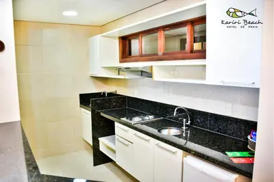 A cozinha ou kitchenette de Kariri Beach Hotel