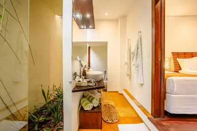 Uma casa de banho em Villa Niros - Aldeia Jericoacoara
