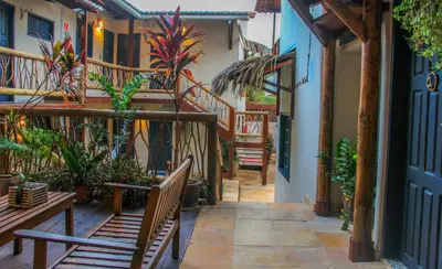 Uma varanda ou terraço em Azul Pousada